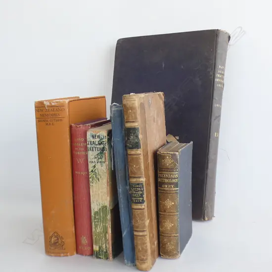 Seven old books, NZ / Māori interest:…